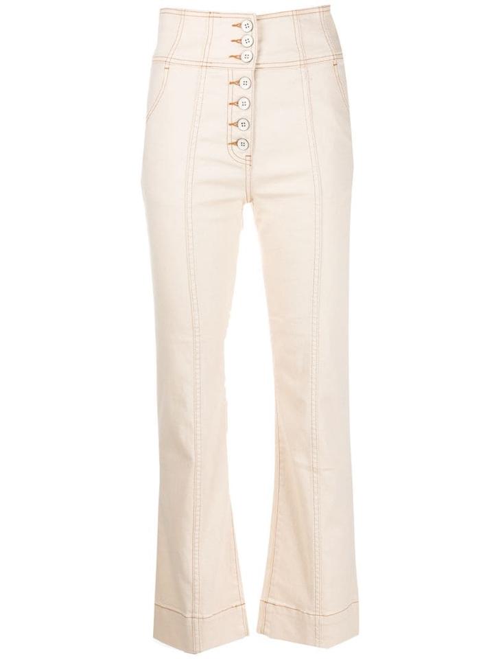 Ulla Johnson Ellis Cropped Jeans - Neutrals