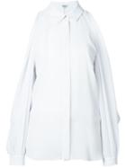 Kenzo Open Shoulder Shirt, Women's, Size: 38, White, Polyester