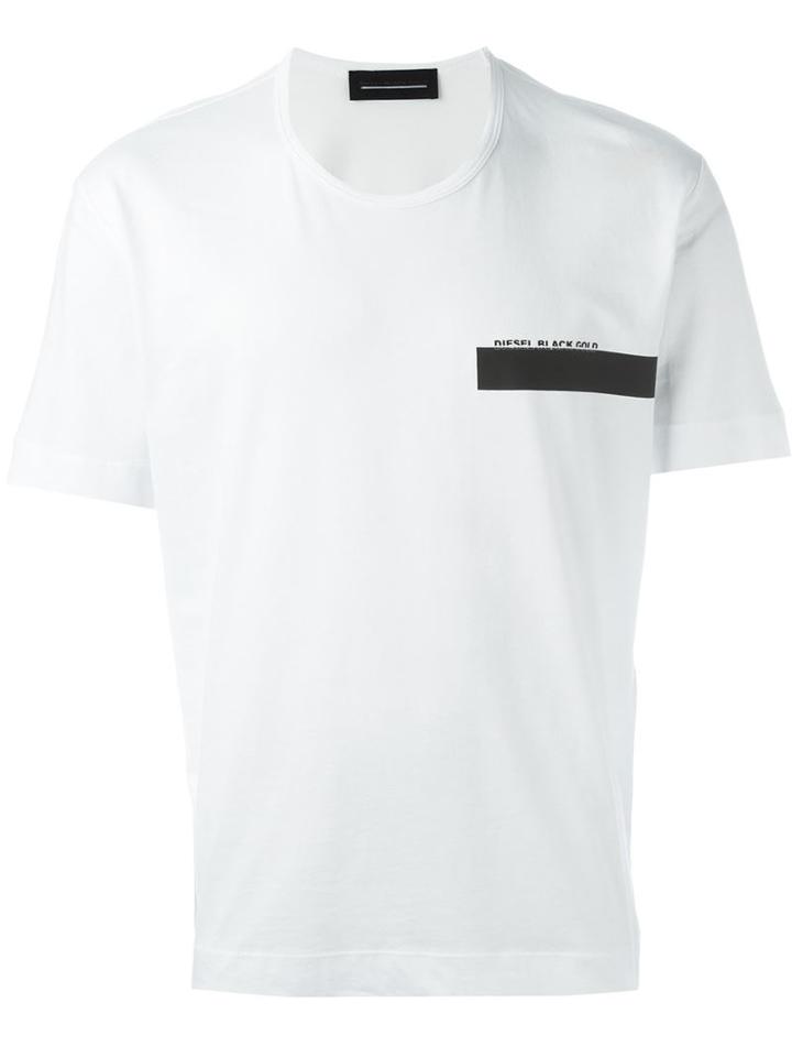 Diesel Black Gold Logo Print T-shirt