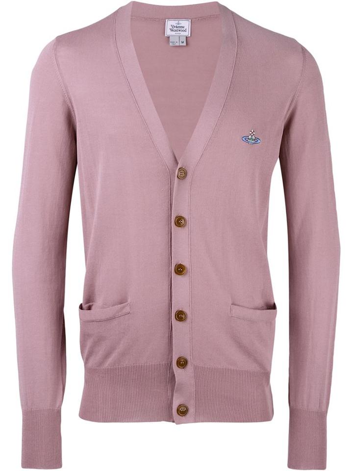Vivienne Westwood Man Embroidered Logo Cardigan