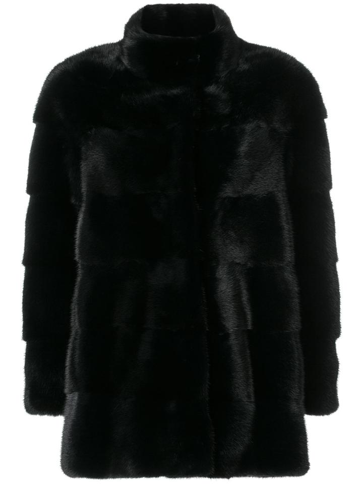 Cara Mila High Neck Coat - Blue