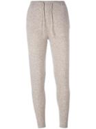 Le Kasha 'kenya' Knitted Leggings, Women's, Size: Medium, Brown, Cashmere