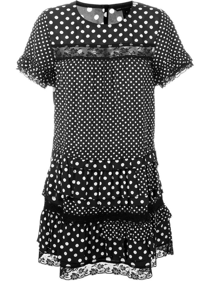 Marc By Marc Jacobs Polka Dot Print Ruffled Dress