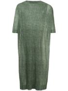 Homme Plissé Issey Miyake Ribbed Top - Green