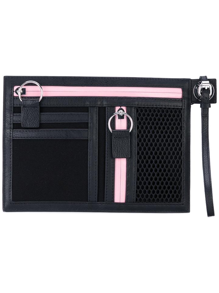 Kenzo - Clutch Bag - Women - Cotton/leather/polyester/polyurethane - One Size, Black, Cotton/leather/polyester/polyurethane