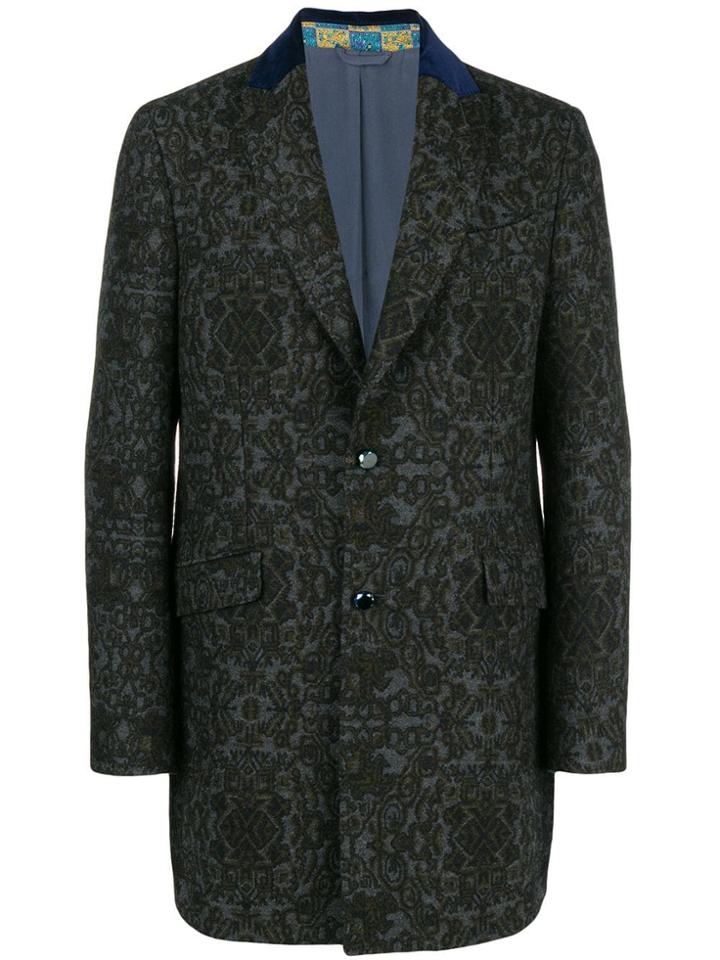 Etro Single-breasted Coat - Grey