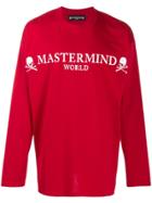 Mastermind World Logo Print Sweatshirt - Red