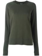 Blk Dnm Crew Neck Sweatshirt, Women's, Size: Medium, Green, Cotton
