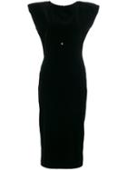 Versace Vintage Velvet Midi-dress - Black