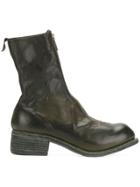 Guidi Worn-effect Ankle Boots - Green