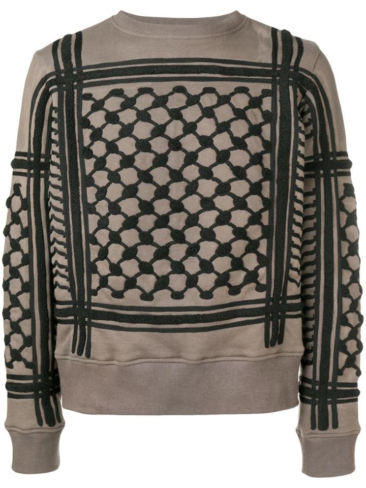 Ktz Keffiyeh Toweling Sweatshirt - Green