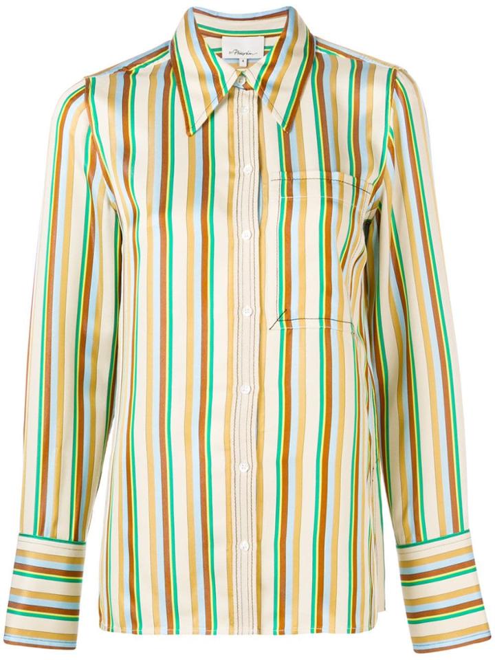 3.1 Phillip Lim Stripe Patterned Shirt - Neutrals