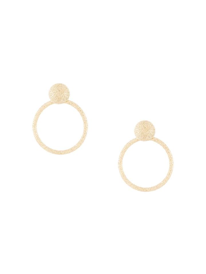 Carolina Bucci Florentine Finish Small Round Door Knocker Earrings -