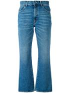 Attico - Cropped Bootcut Jeans - Women - Cotton - 2, Blue, Cotton