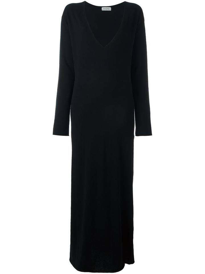 Le Kasha V-neck Long Dress