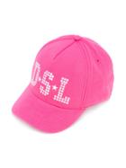 Diesel Kids - Embroidered Logo Cap - Kids - Cotton/viscose - 50 Cm, Pink/purple