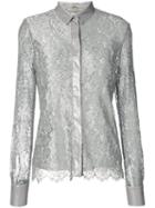 Mantu - Layered Lace Shirt - Women - Silk/polyamide/polyester - 40, Grey, Silk/polyamide/polyester
