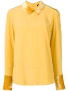 Antonelli Velvet Collar Blouse - Yellow