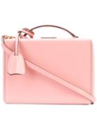 Mark Cross - Mini Trunk Shoulder Bag - Women - Leather - One Size, Women's, Pink/purple, Leather
