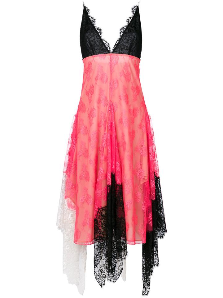 Christopher Kane Neon Lace Cami Dress - Pink & Purple