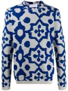 Christian Wijnants Ikat Jacquard Jumper - Blue