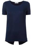 Dondup - Maia T-shirt - Women - Polyamide/viscose - L, Women's, Blue, Polyamide/viscose
