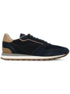 Brunello Cucinelli Panel Lace-up Sneakers - Blue