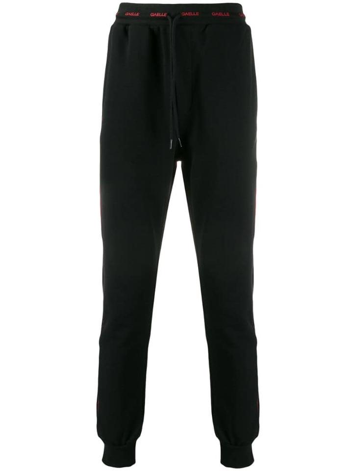 Gaelle Bonheur Logo Lined Track Pants - Black
