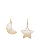 Moritz Glik Mix And Match Earrings With White/yellow Diamonds And