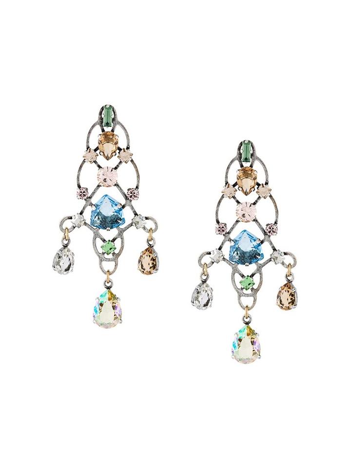 Lanvin Crystal Drop Earrings