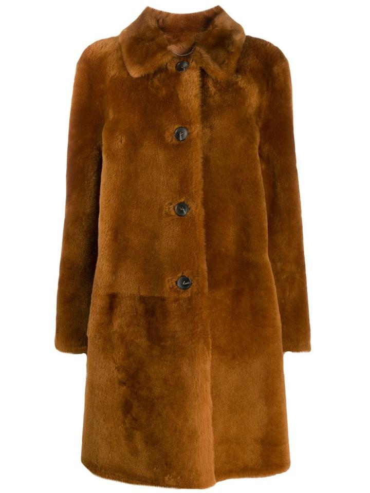Desa 1972 Button Down Coat - Brown