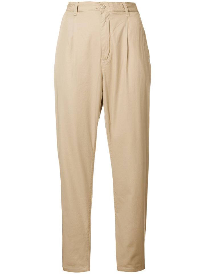 Carhartt High-waisted Cropped Trousers - Nude & Neutrals