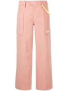 Ader Error Cropped Trousers - Pink Pink