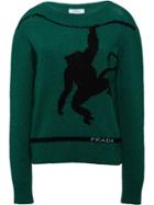 Prada Cashmere Monkey Knit Jumper - Green