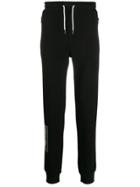 Karl Lagerfeld Quote-print Cuffed Track Pants - Black