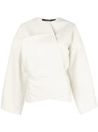 Sofie D'hoore Asymmetric Cropped Jacket - Grey