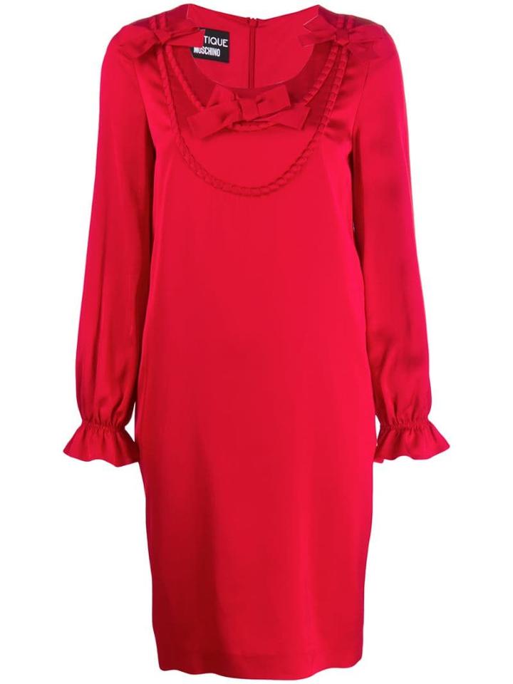 Boutique Moschino Embroidered Bow Dress