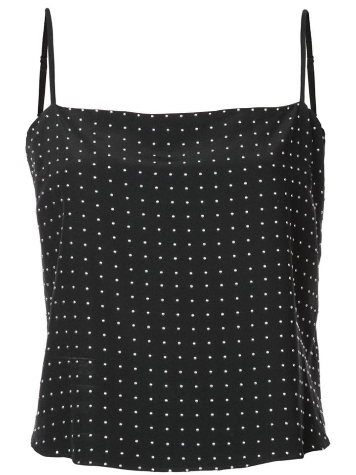 Fleur Du Mal Straight Across Stud Cami - Black