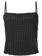 Fleur Du Mal Straight Across Stud Cami - Black