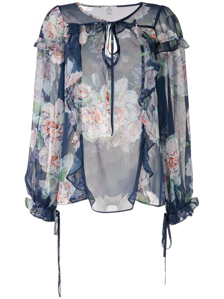 We Are Kindred Floral Print Blouse - Blue
