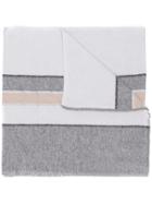 D.exterior Two-tone Scarf - Grey