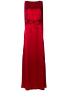 Gianluca Capannolo Belted Maxi Dress - Red