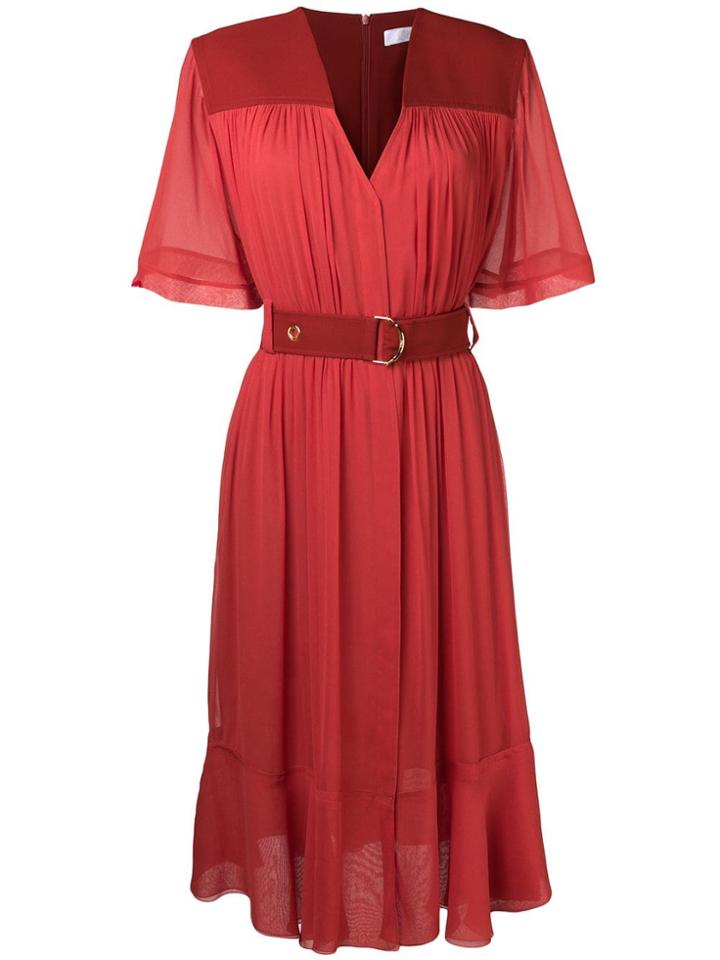Chloé Cady Midi Dress - Red