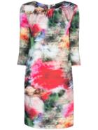 Adam Lippes Floral Print Fitted Dress - Multicolour