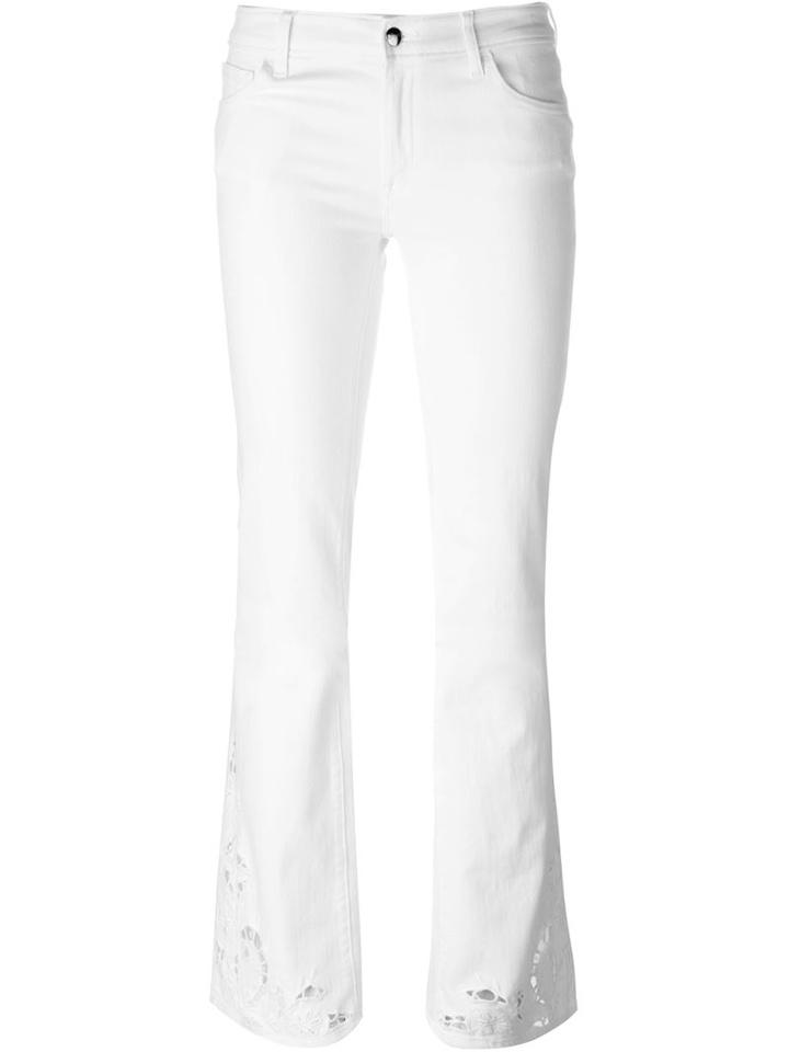 The Seafarer Flared Jeans, Women's, Size: 26, White, Cotton/polyester/spandex/elastane
