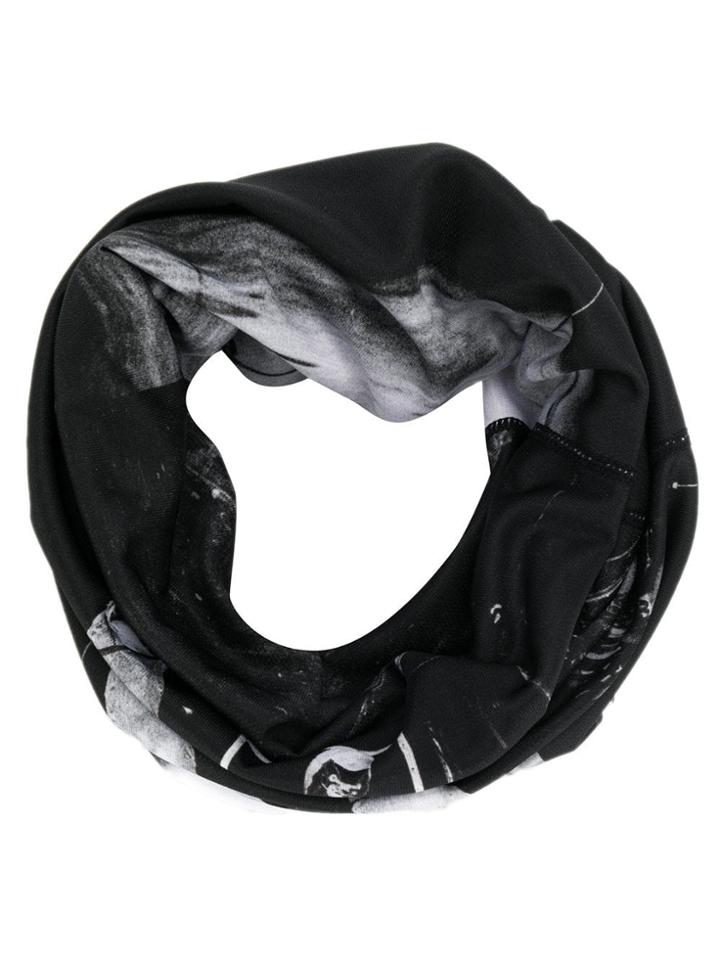 Takahiromiyashita The Soloist Photo Print Neck Gaiter - Black