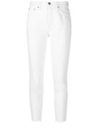 Grlfrnd Cropped Skinny Jeans - White