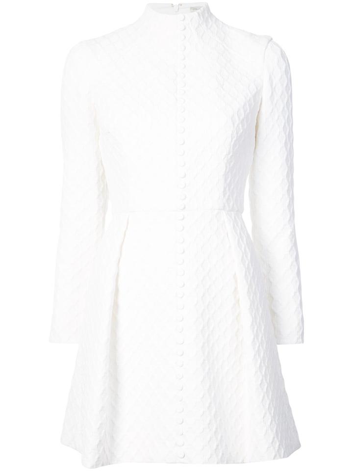 Emilia Wickstead Jessie Trellis Mini Dress - White