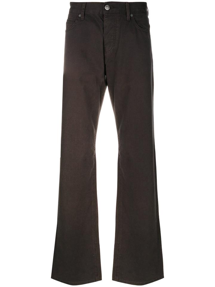 Armani Jeans - Loose-fit Bootcut Jeans - Men - Cotton - 31, Brown, Cotton