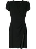 Giorgio Armani - Short Dress - Women - Silk/spandex/elastane/virgin Wool - 46, Black, Silk/spandex/elastane/virgin Wool